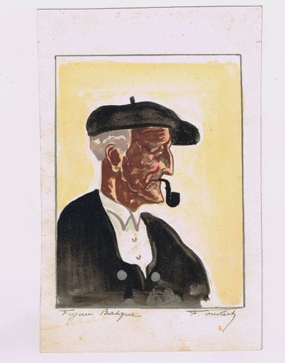 BASQUE COUNTRY - Félix OUDART (XIX°-XX°,...