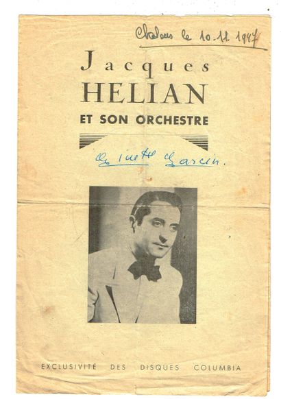 Jacques HELIAN (1912–1986, vaudeville conductor)...