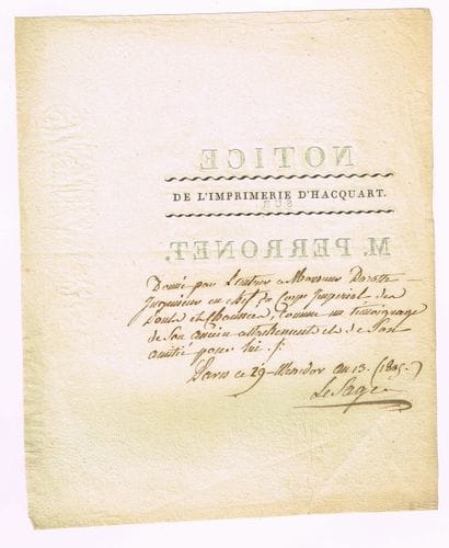Pierre Charles LESAGE (Livry 1740–1810, civil...