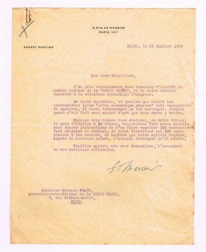 TOTAL Group – Ernest MERCIER (1878–1955,...