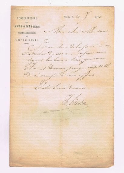Henri TRESCA (Dunkirk 1814–1885, engineer,...
