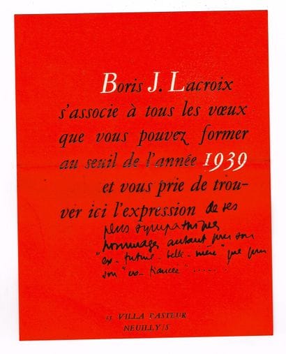 ART DECO - Boris Jean LACROIX (1902–1984,...