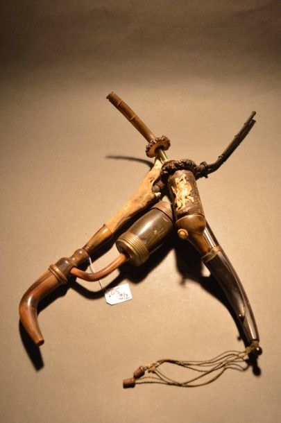 Lot de deux pipes de chasse, Allemagne ou...