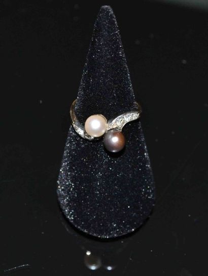 BAGUE Vous et Moi en or jaune serti de deux...