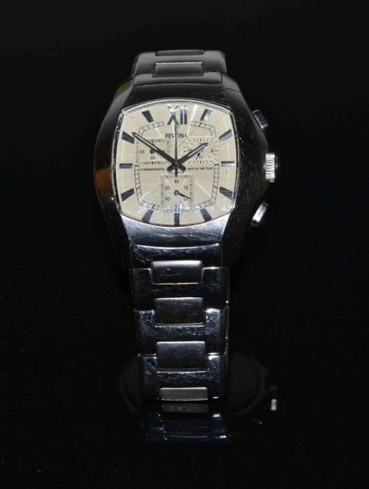 MONTRE BRACELET D’HOMME chronographe en acier,...