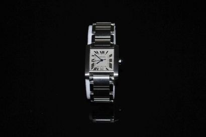 CARTIER, Tank française.

Bracelet-montre...