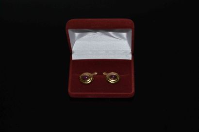 PAIRE DE BOUTONS DE MANCHETTE en or jaune...