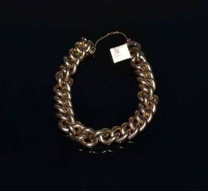 BRACELET GOURMETTE en or jaune à maille ronde

Poids...