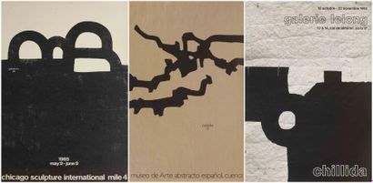 CHILLIDA
Lot de trois affiches: Galerie Lelong...