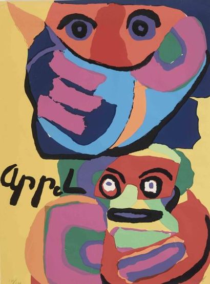 KAREL APPEL
Sans titre Affiche lithographique...