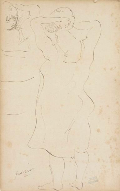Jules PASCIN
Femme devant un miroir Encre...