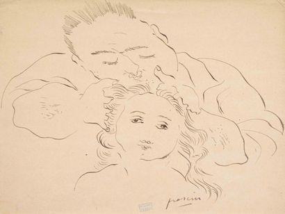 Jules PASCIN
La chercheuse de poux Encre...