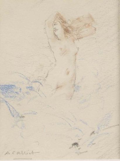 ANTOINE CALBET
Sans titre pastel et aquarelle...