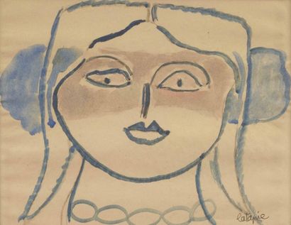 Louis LATAPIE
Sans titre Aquarelle sur papier...