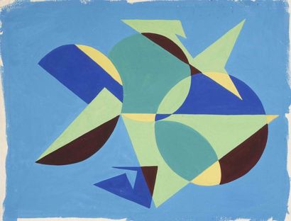 Edgar PILLET
Composition géométrique Gouache...