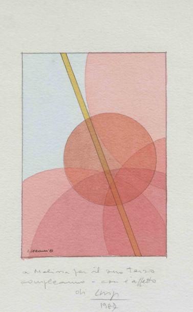 Luigi VERONESI
COMPOSITION, 1987 Aquarelle...
