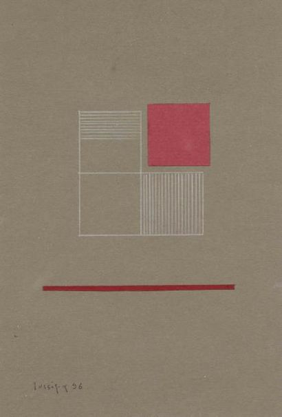 Guy de LUSSIGNY
Composition, 1996 Collage...