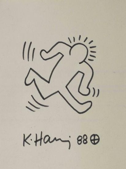 KEITH HARING
Running Man, 1988 Dessin au...