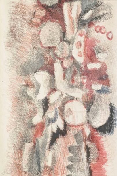Isaac PAILES
Composition Crayon et lavis...