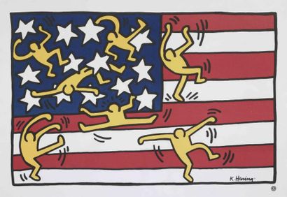 KEITH HARING
July 4th Celebretion Offset...