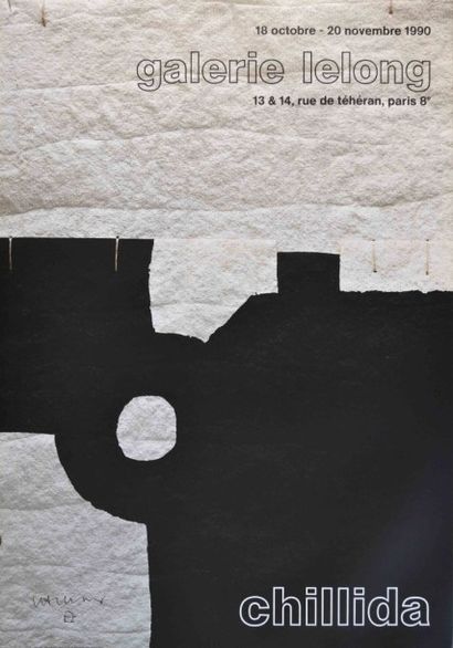 CHILLIDA 

Lot de deux affiches : 

Galerie...