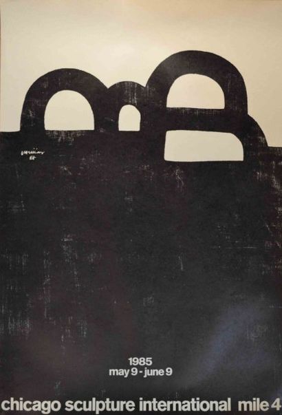 CHILLIDA 

Lot de deux affiches : 

Galerie...
