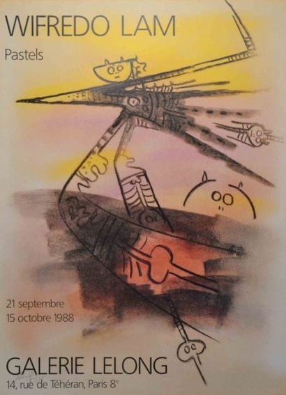 Wilfredo LAM 

Lot de deux affiches:

- Exposition...
