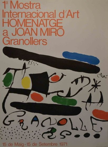 MIRO

Lot de deux affiches:

- Exposition...