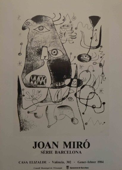 MIRO

Lot de deux affiches:

- Exposition...