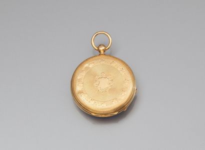 MONTRE DE GOUSET en or ciseé et gravé, le...