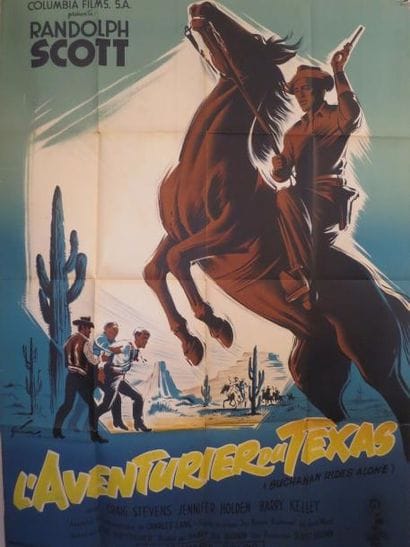 L'AVENTURIER DU TEXAS (1958) Western de Budd...
