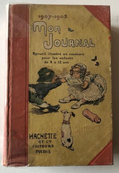 MON JOURNAL
Reliure pour les années 1907-1908
Cartonnage...