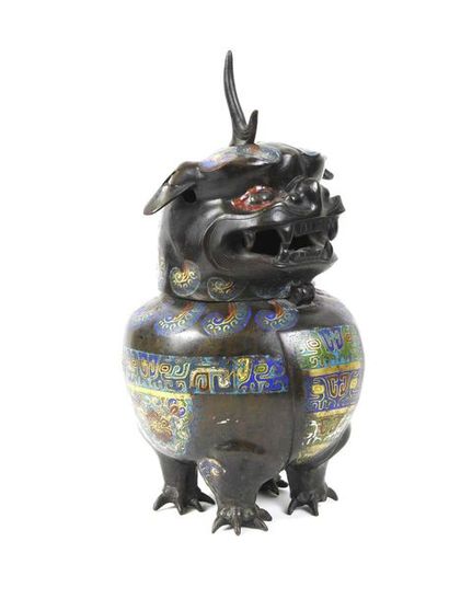 Chine

Animal fantastique en bronze cloisonné...