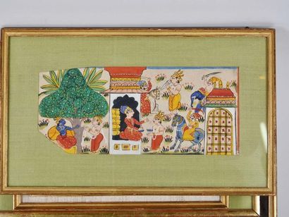 Ensemble de 16 miniatures persances XIX°...