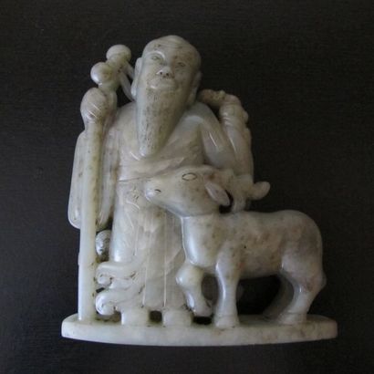 Composition figurant l’Immortel Shoulao dieu...