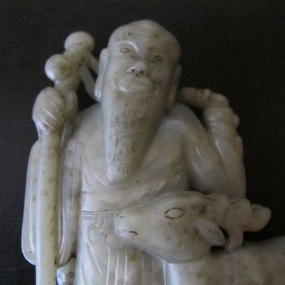 Composition figurant l’Immortel Shoulao dieu...