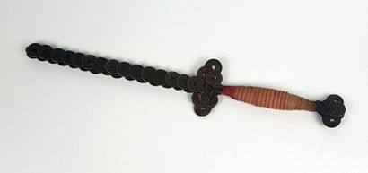 Epée votive dite de mariage réalisée en ligature...