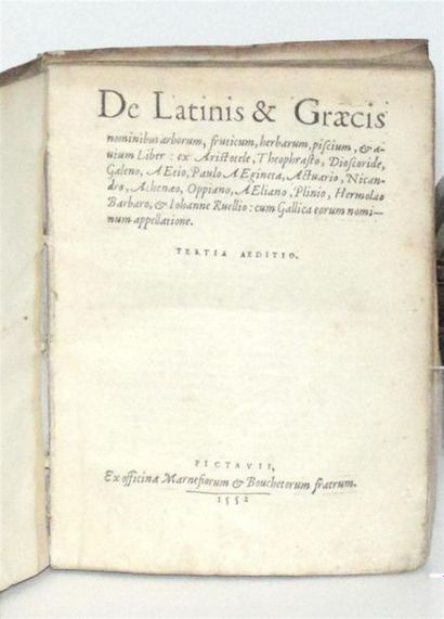 ESTIENNE (Charles) De latinis et Græcis nominibus...