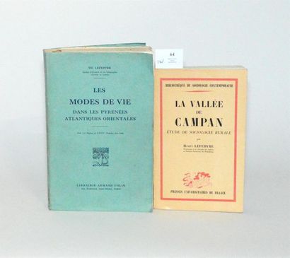 LEFEBVRE (Théodore) Les Modes de Vie dans...