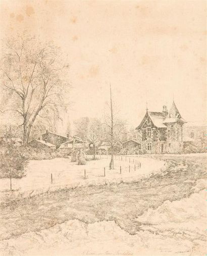 J.H. MARCHAND
« L'hiver au Parc Bordelais...