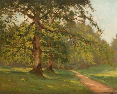 Marius GUEIT (1877-1956)
« Le parc, 1909...