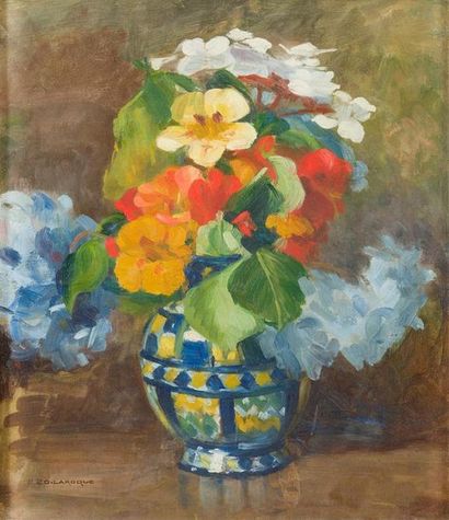 Blanche-Marie ZO-LAROQUE (1876-1967)
« Capucines...