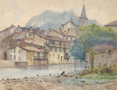 Edmond FONTAN (1854-1929)
« St-Jean-Pied-de-Port...