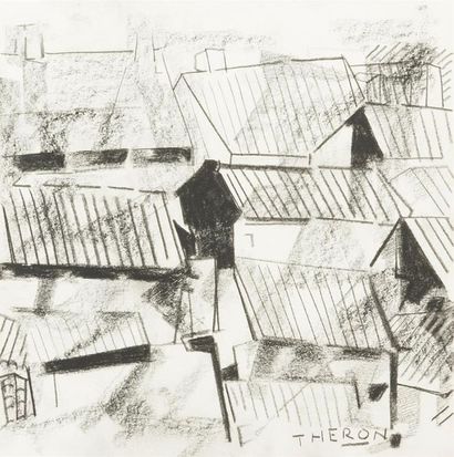 Pierre THÉRON (1918-2000)
« Poésie de toits...