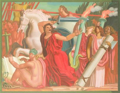 Jean DUPAS (1882-1964)
« La Marseillaise»
Huile...