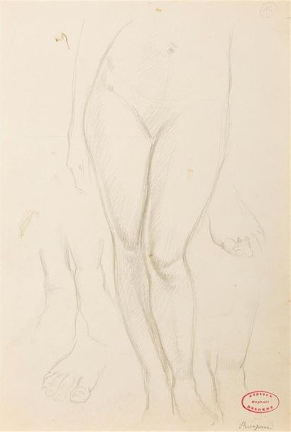 Raphaël DELORME (1885-1962)
Etudes de modèles,...