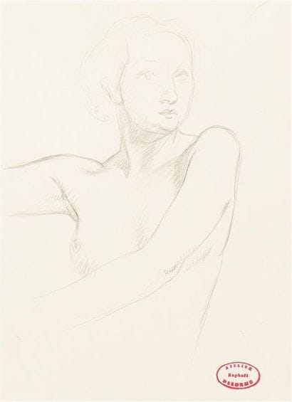 Raphaël DELORME (1885-1962)
Etudes de modèles,...