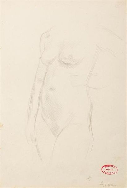 Raphaël DELORME (1885-1962)
Etudes de modèles,...