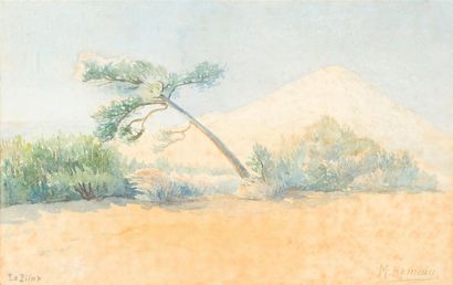 M. HAMEAU
« La dune du Pilat »
Aquarelle,...