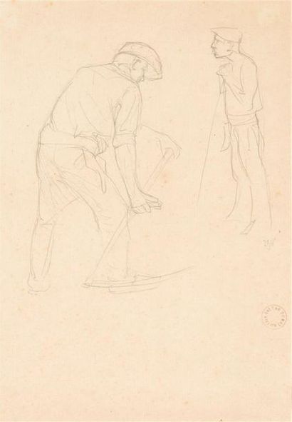 Gaëtan DUMAS (1879-1950)
« Etudes de faucheurs...